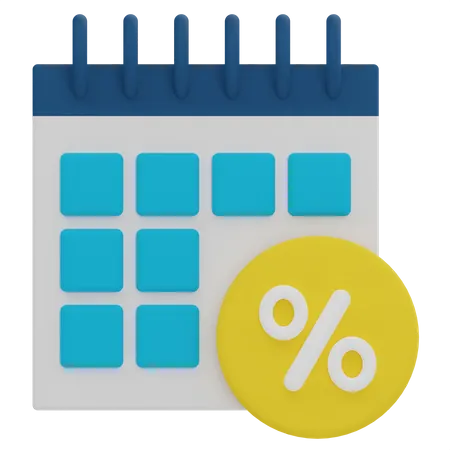 Discount Day  3D Illustration