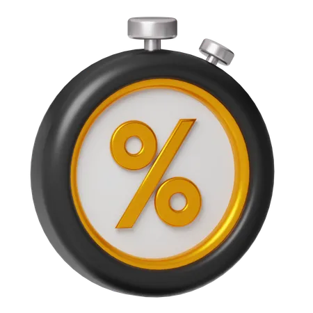Time To Flash Sale Black Friday 3 D Icon Illustration Vector Happy Shopping With Discount And Hot Sale 3D Icon