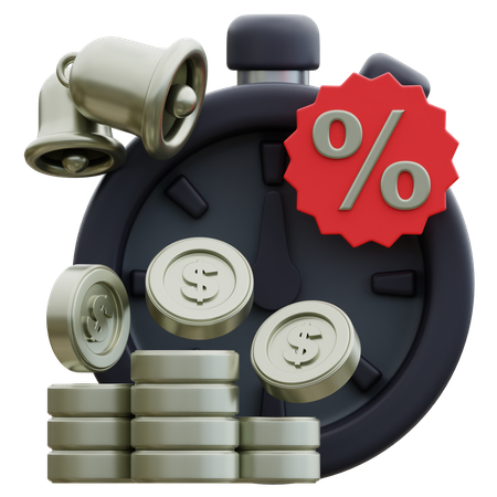 Discount Deadline  3D Icon