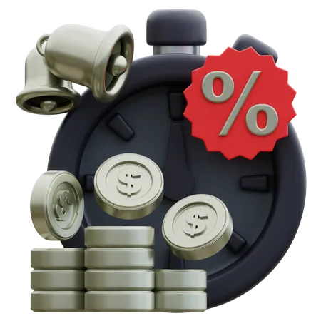 Discount Deadline  3D Icon