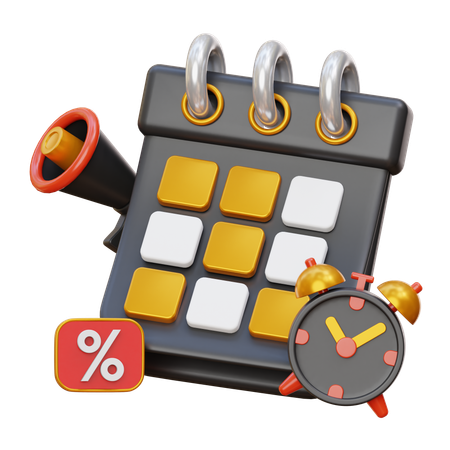 Discount Deadline  3D Icon