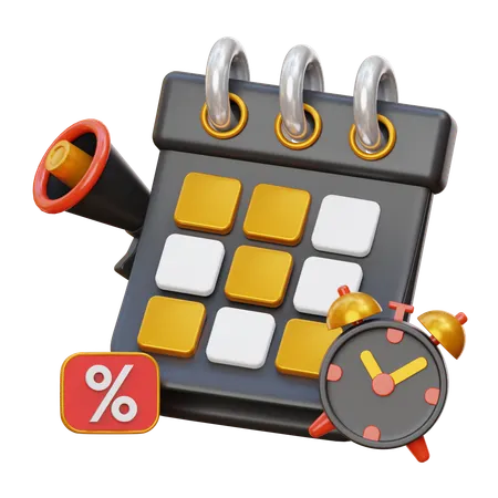 Discount Deadline  3D Icon