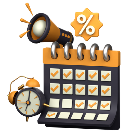 Discount Deadline  3D Icon