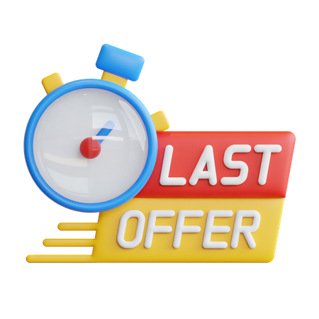 Discount Deadline  3D Icon