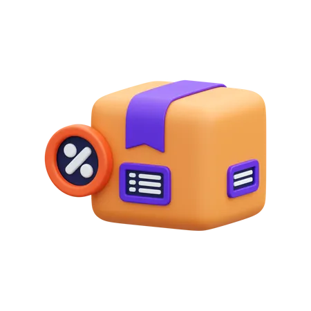 Discount Delivery  3D Icon