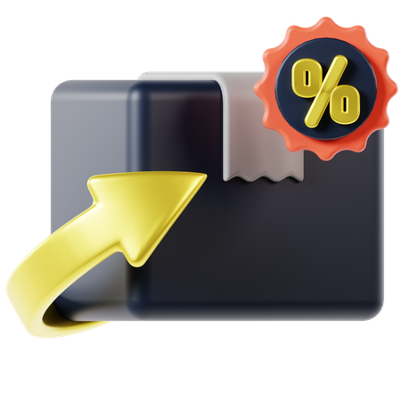 Discount Delivery  3D Icon