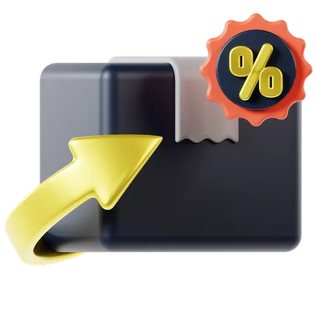 Discount Delivery  3D Icon