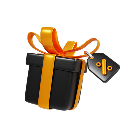 Discount Gift  3D Icon