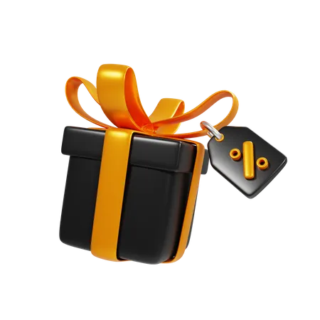 Discount Gift  3D Icon