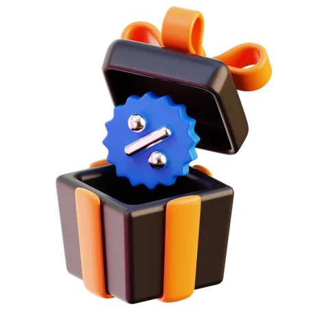 Discount Gift  3D Icon