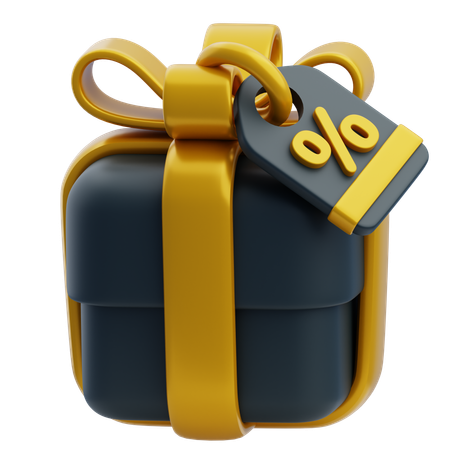 Discount Gift  3D Icon