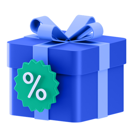 Discount Gift  3D Icon