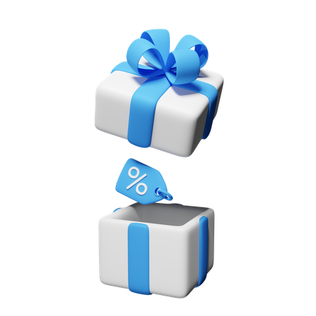 Discount Gift  3D Icon