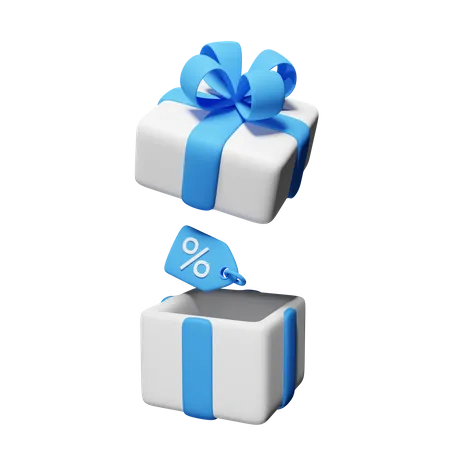 Discount Gift  3D Icon