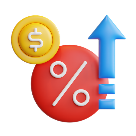Discount Growth  3D Icon