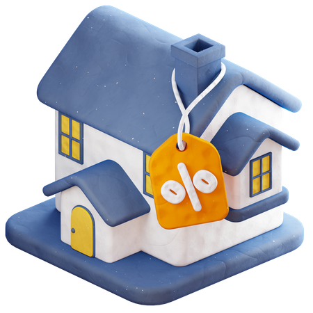 Discount House  3D Icon