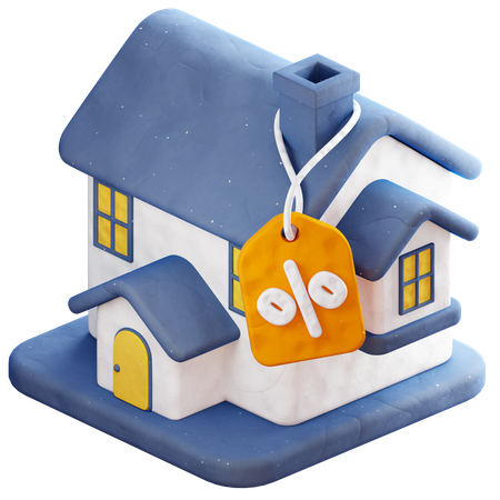 Discount House  3D Icon