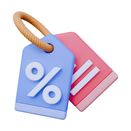 割引ラベル  3D Icon