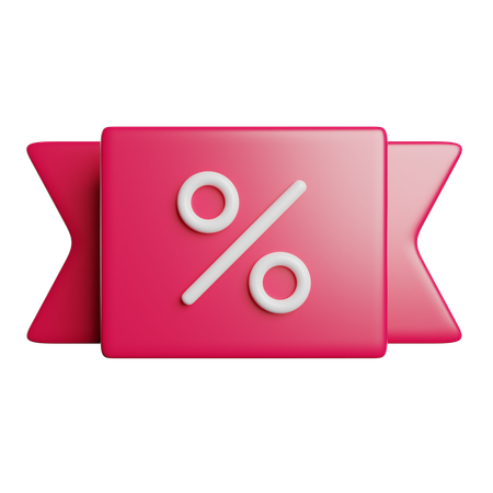 Discount Label  3D Icon