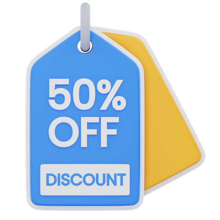 Discount Label  3D Icon