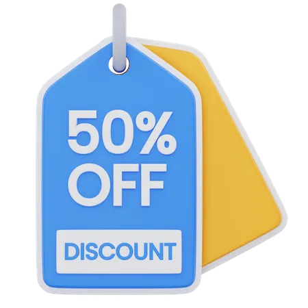 Discount Label  3D Icon