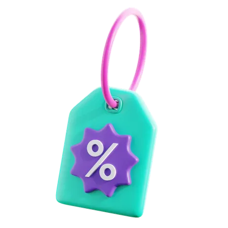 Discount Label  3D Icon