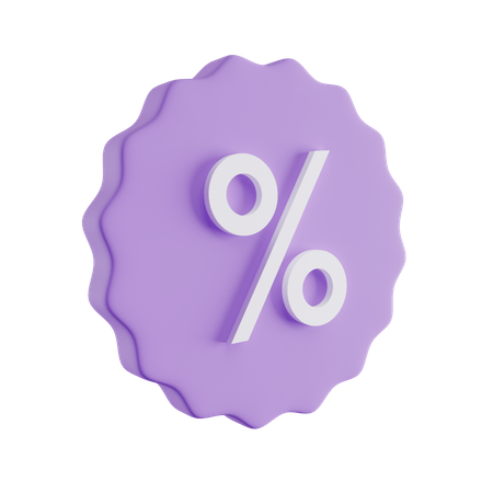 Discount Label  3D Icon