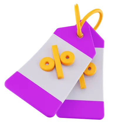 Discount Label  3D Icon