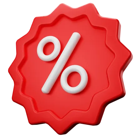 Discount Label  3D Icon