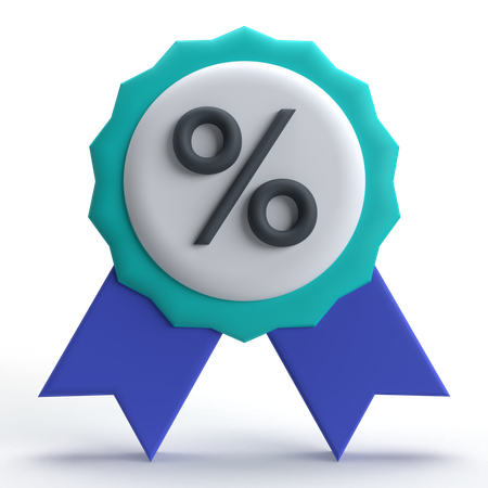 Discount Label  3D Icon