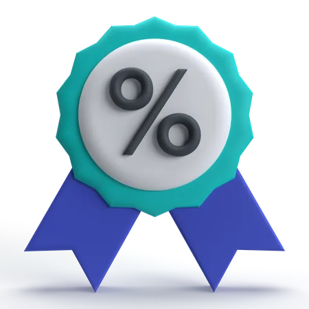 Discount Label  3D Icon