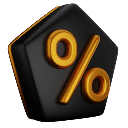 Discount Label  3D Icon