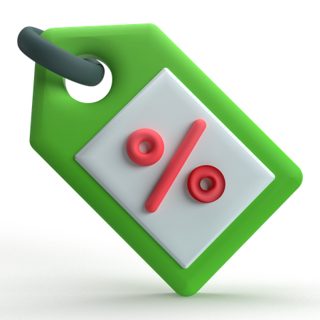 Discount Label  3D Icon