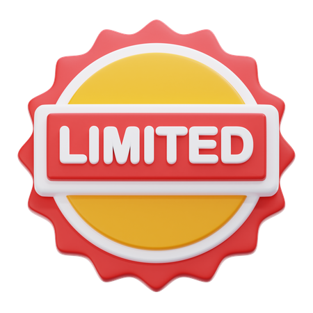 Discount Limited  3D Icon