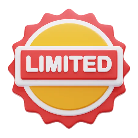 Discount Limited  3D Icon
