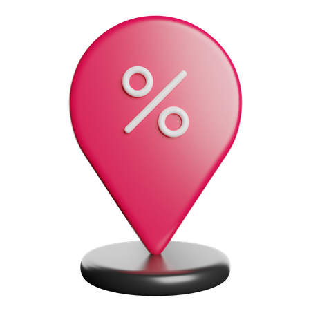 Discount Location  3D Icon