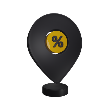 Discount Location  3D Icon