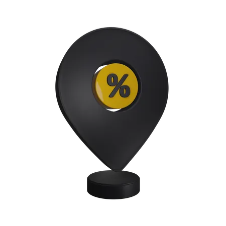 Discount Location  3D Icon