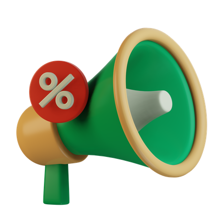 Discount Marketing  3D Icon