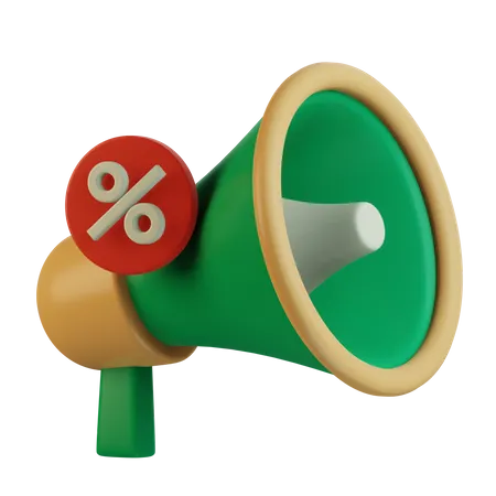 Discount Marketing  3D Icon