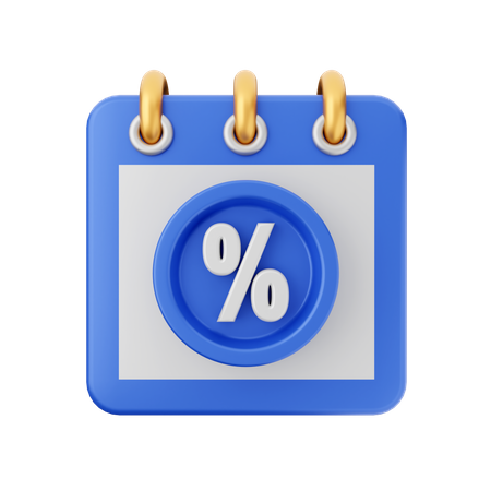 Discount Month  3D Icon