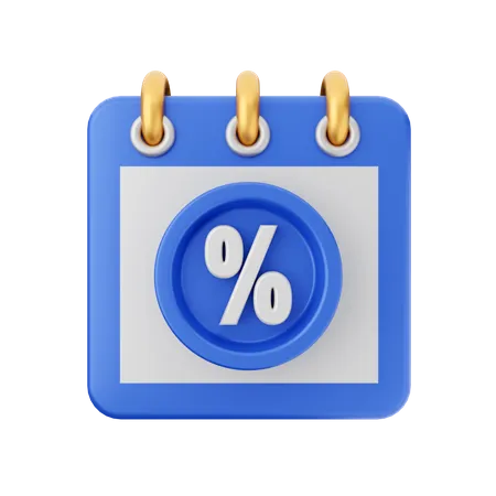 Discount Month  3D Icon