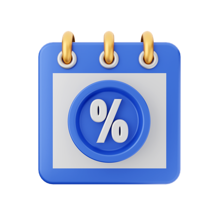 Discount Month  3D Icon