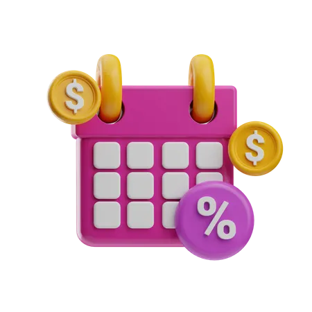 Discount Month  3D Icon