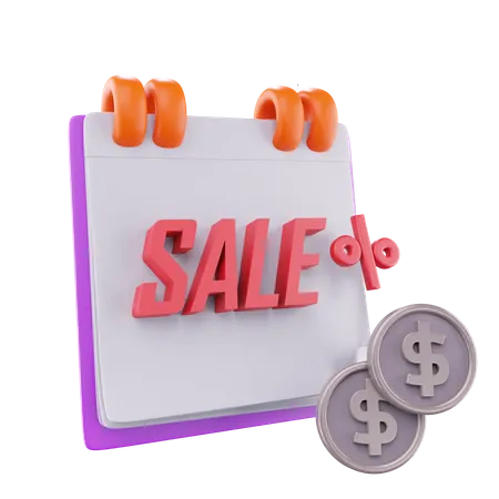 Discount Note 3D Icon