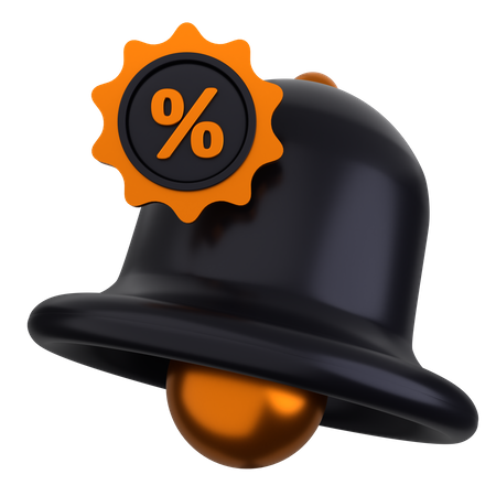 Discount Notification  3D Icon