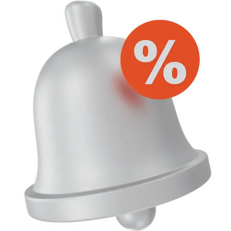 Discount notification  3D Icon