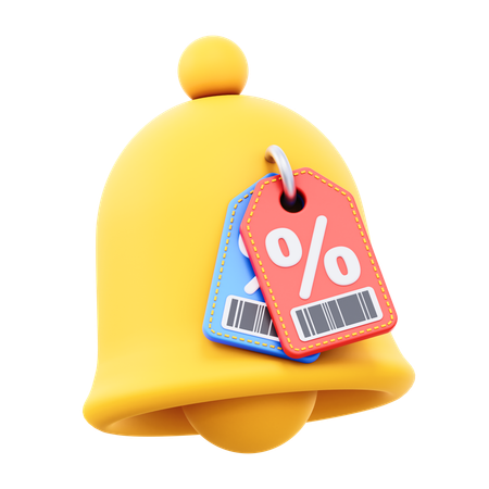 Discount Notification  3D Icon