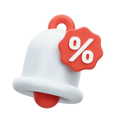 Discount Notification  3D Icon