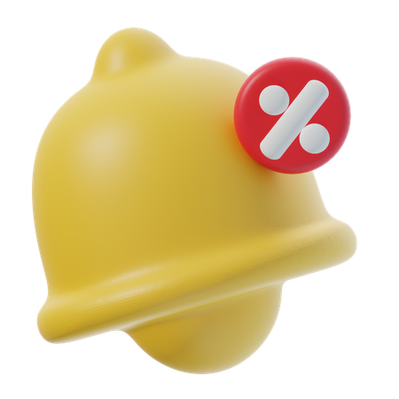 Discount Notification  3D Icon